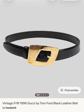 Vintage F/W 1996 Gucci by Tom Ford Leather Belt